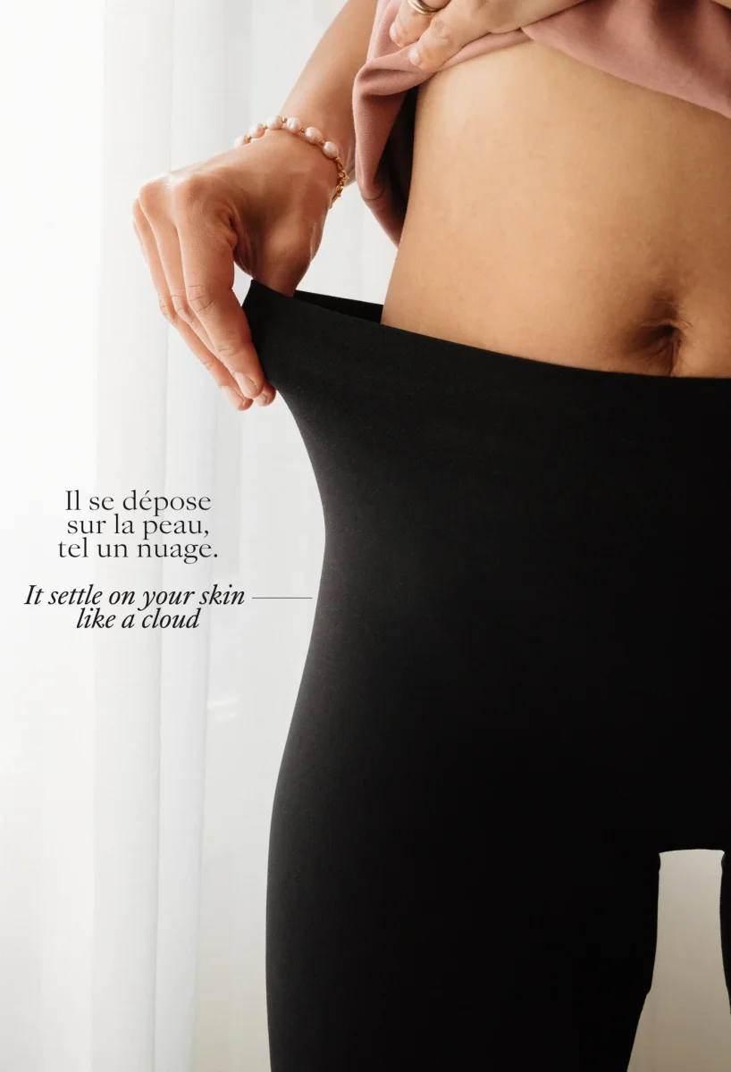 Chillout Legging Capri – Gamme SkinBloom – Noir – Image 8