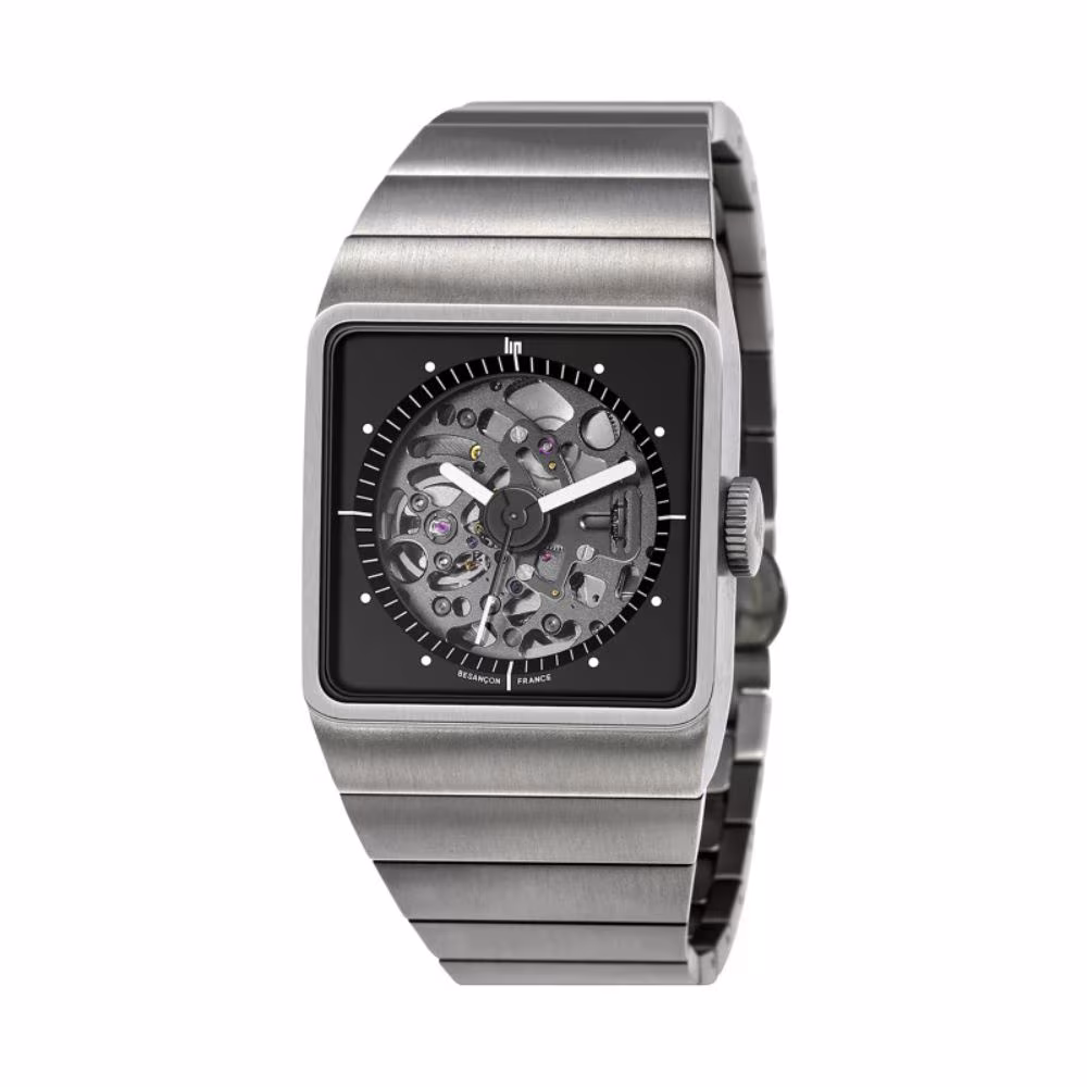 Montre Lip Big TV Titane Squelette Automatique 671656