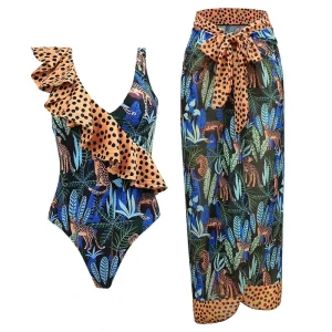 Maillot de bain femme 1 pièce avec cache-maillot