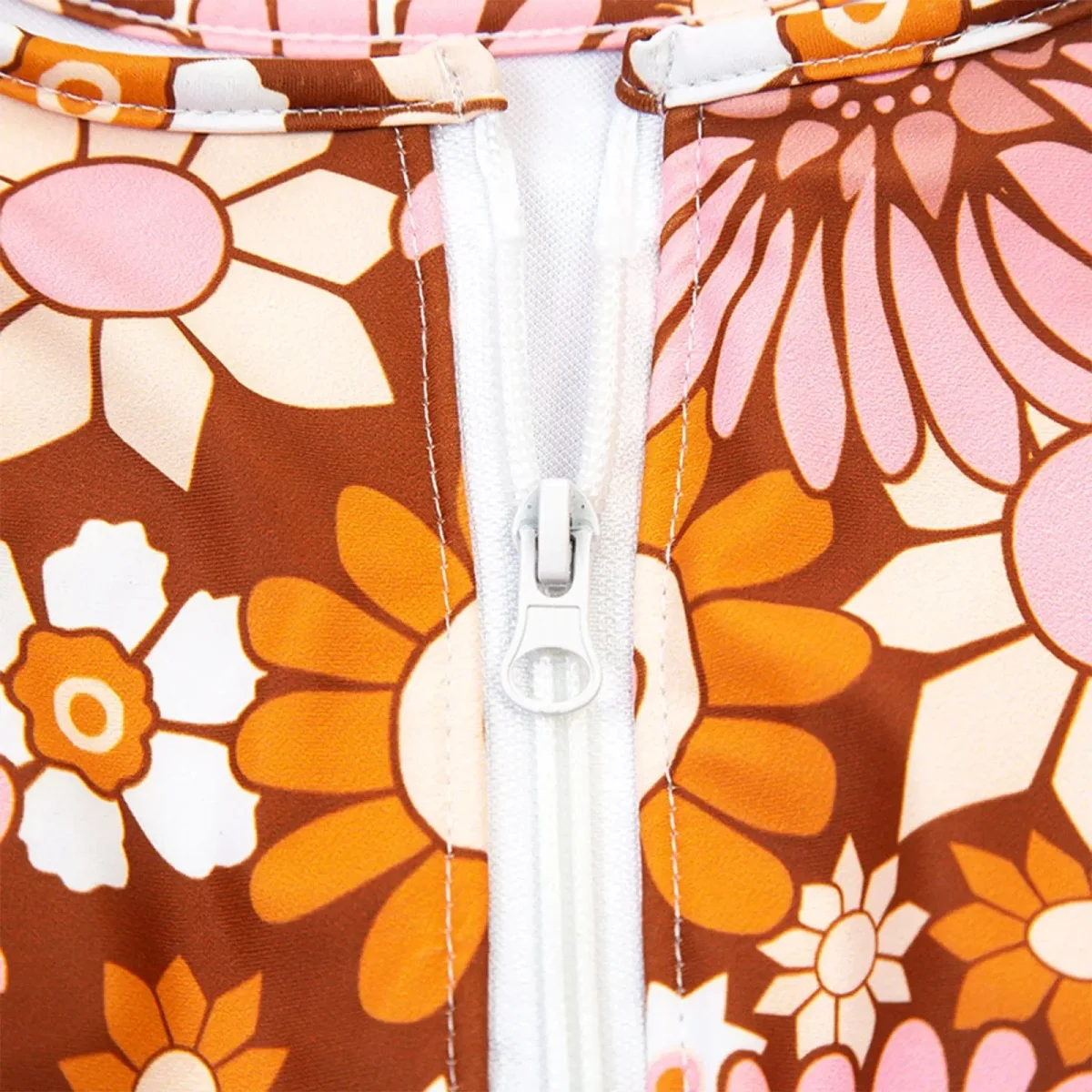 Maillot de bain femme 1 pièce fleuri manches longues – Image 7