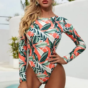 Maillot de bain surf femme manches longues