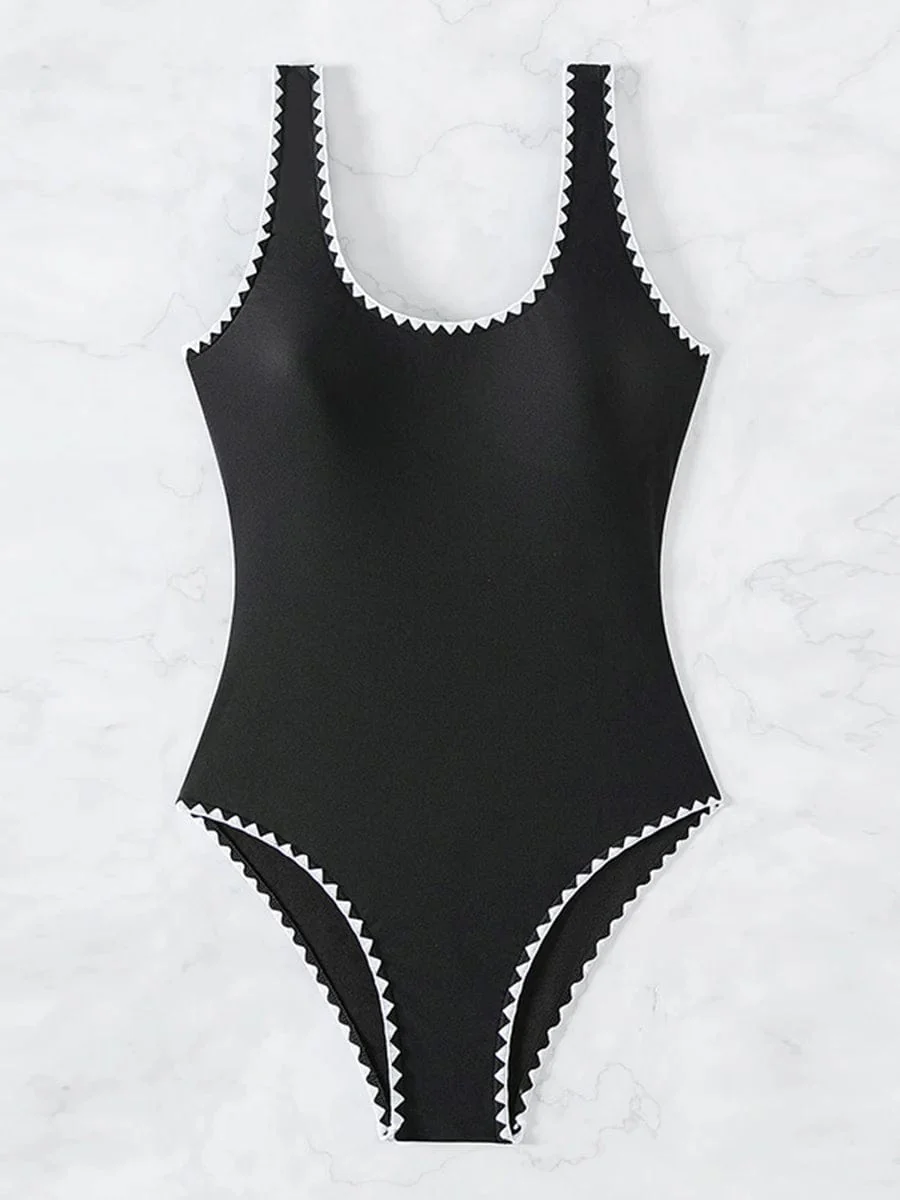 Maillot de bain femme 1 pièce noir – Image 5