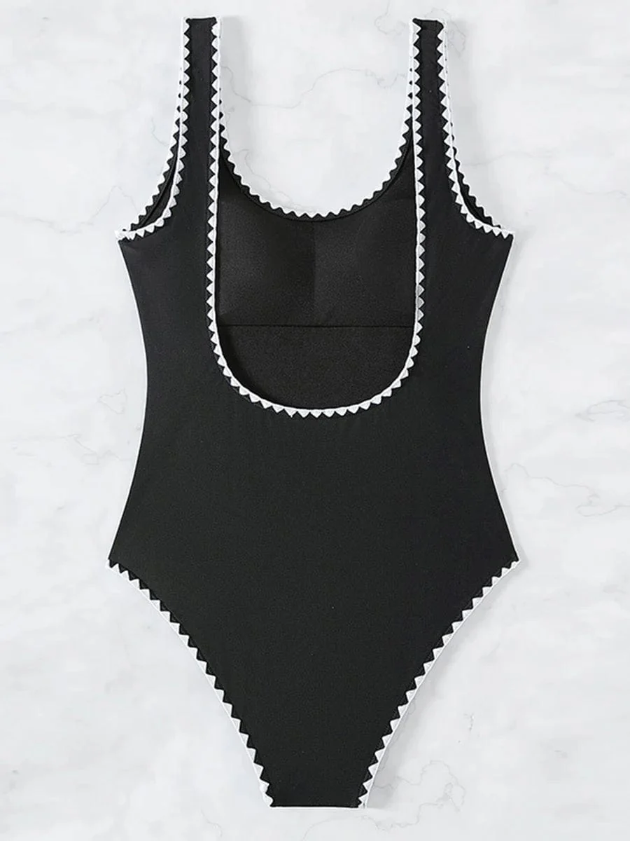 Maillot de bain femme 1 pièce noir – Image 6