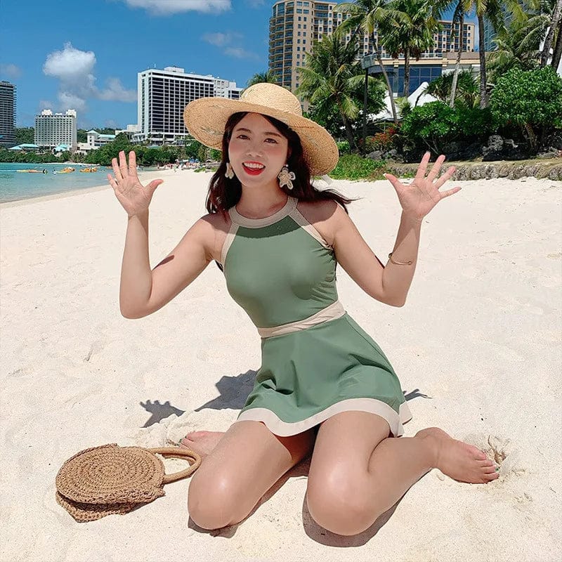 Maillot de bain robe 1 pièce