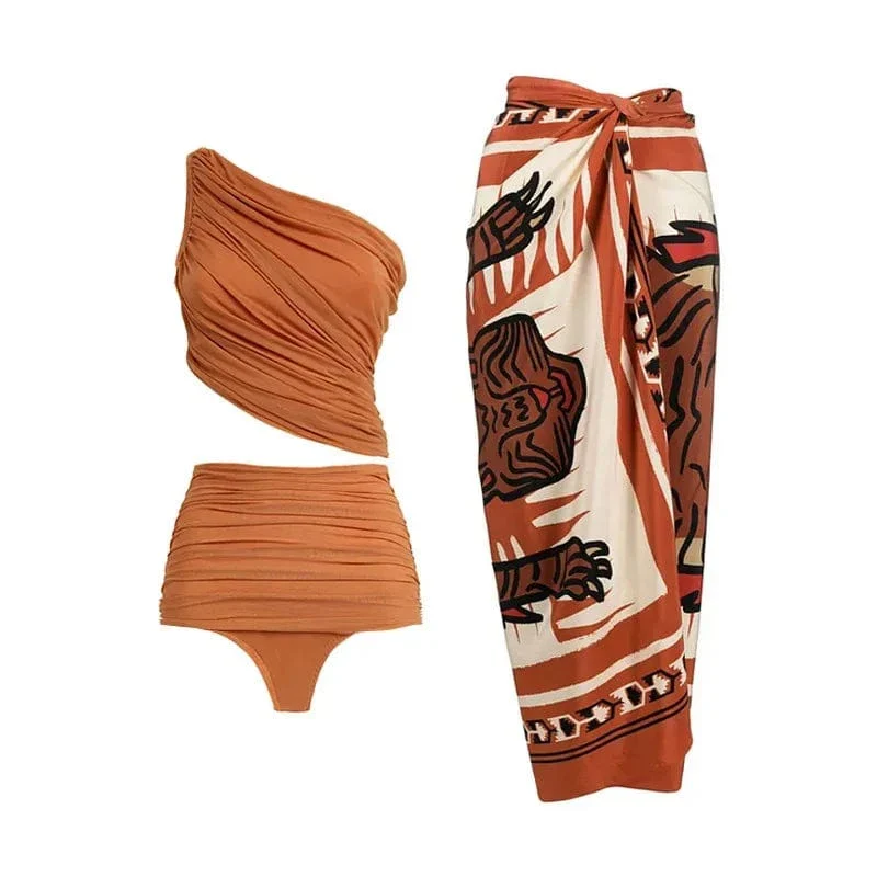 Maillot de bain femme asymétrique taille haute – Image 6