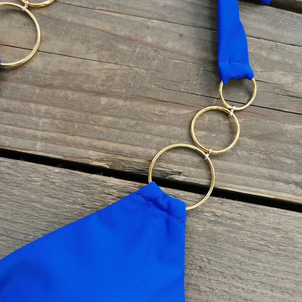 Maillot de bain bikini sexy bleu – Image 7