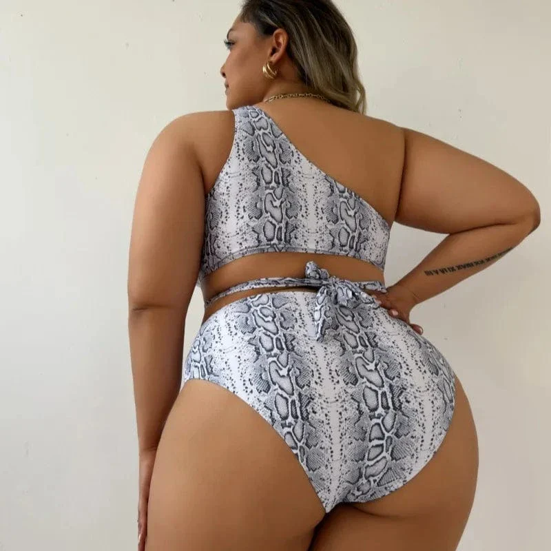 Maillot de bain femme grande taille python – Image 3
