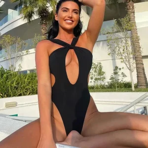 Maillot de bain 1 pièce sexy échancré