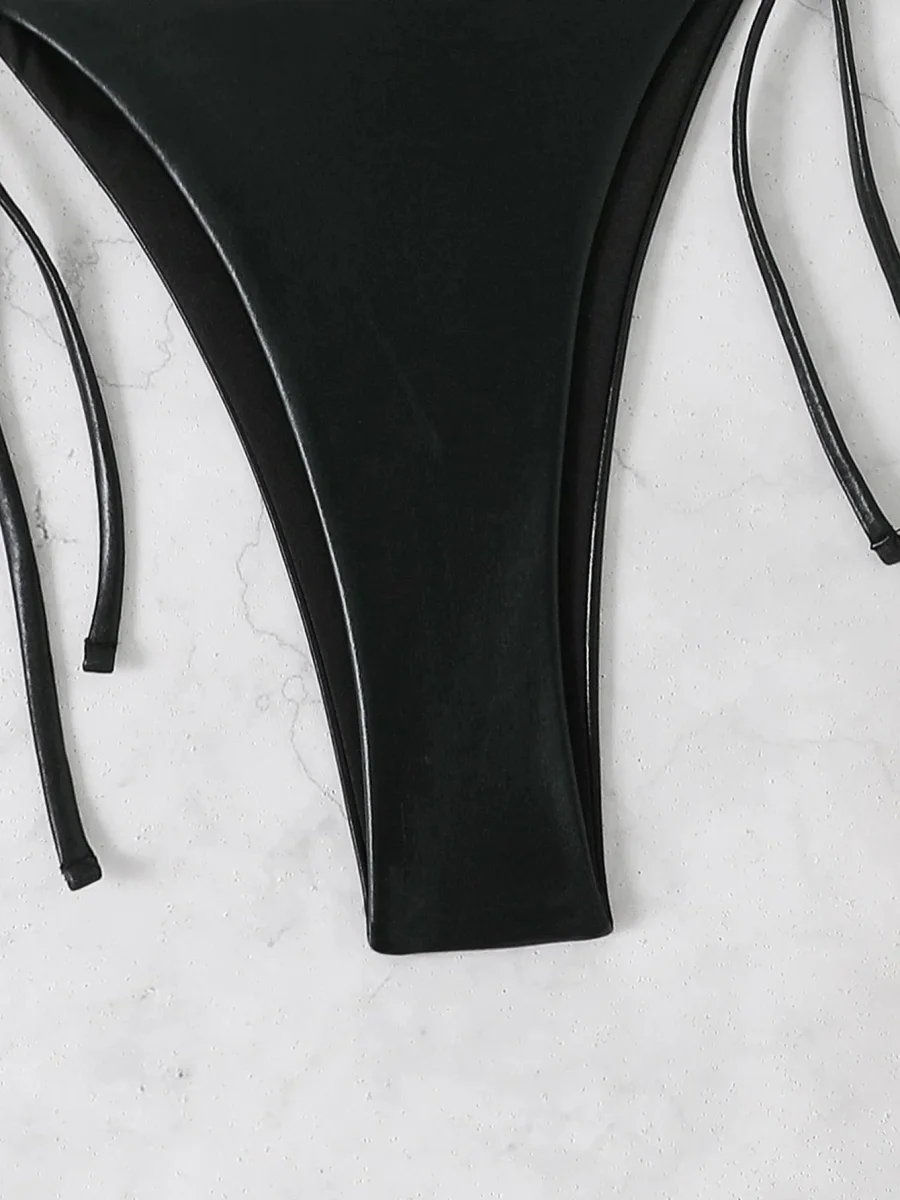 Bikini femme triangle couleurs métalisées – Image 9