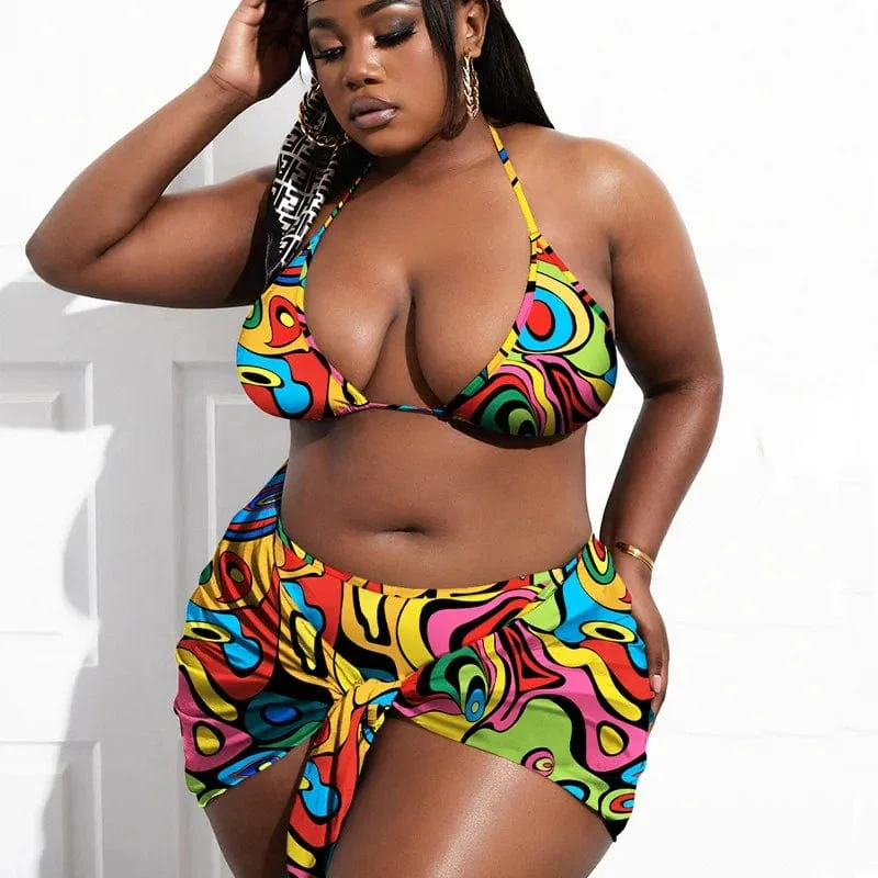 Maillot de bain femme ronde multicouleur – Image 4