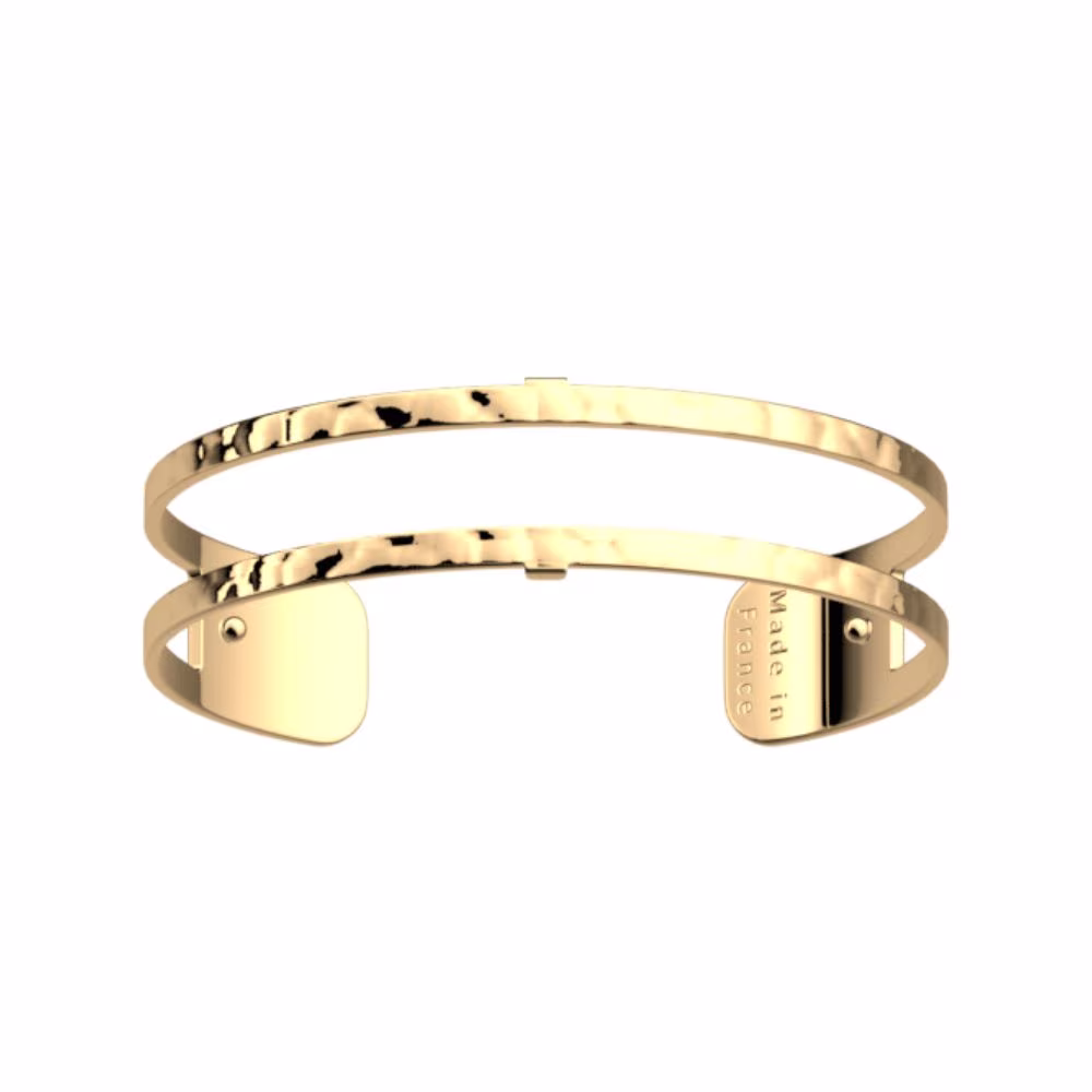 Manchette Les Georgettes Pure Martelée, dorée, 14mm