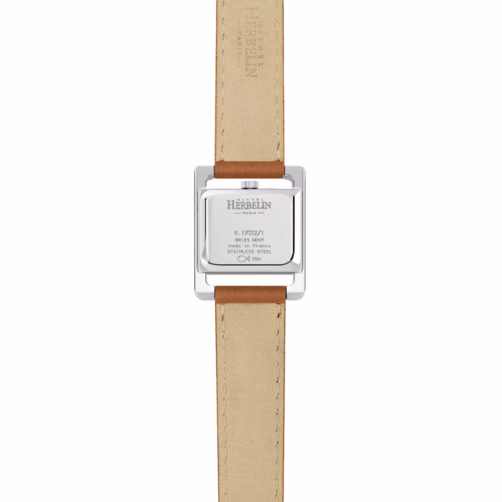 Montre femme Herbelin V Avenue, bracelet double tour marron – Image 6