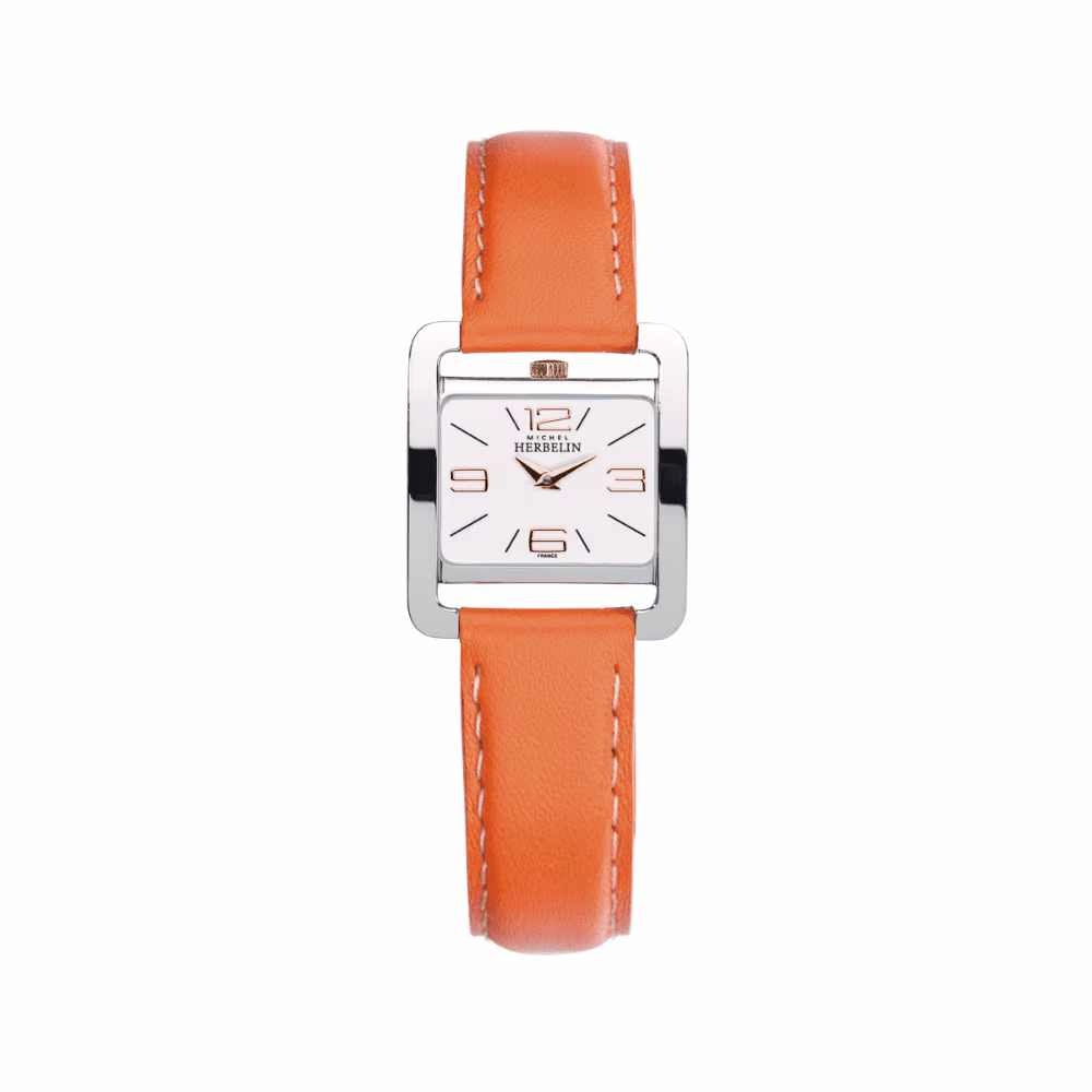 Montre Herbelin V Avenue Quartz Cuir Orange