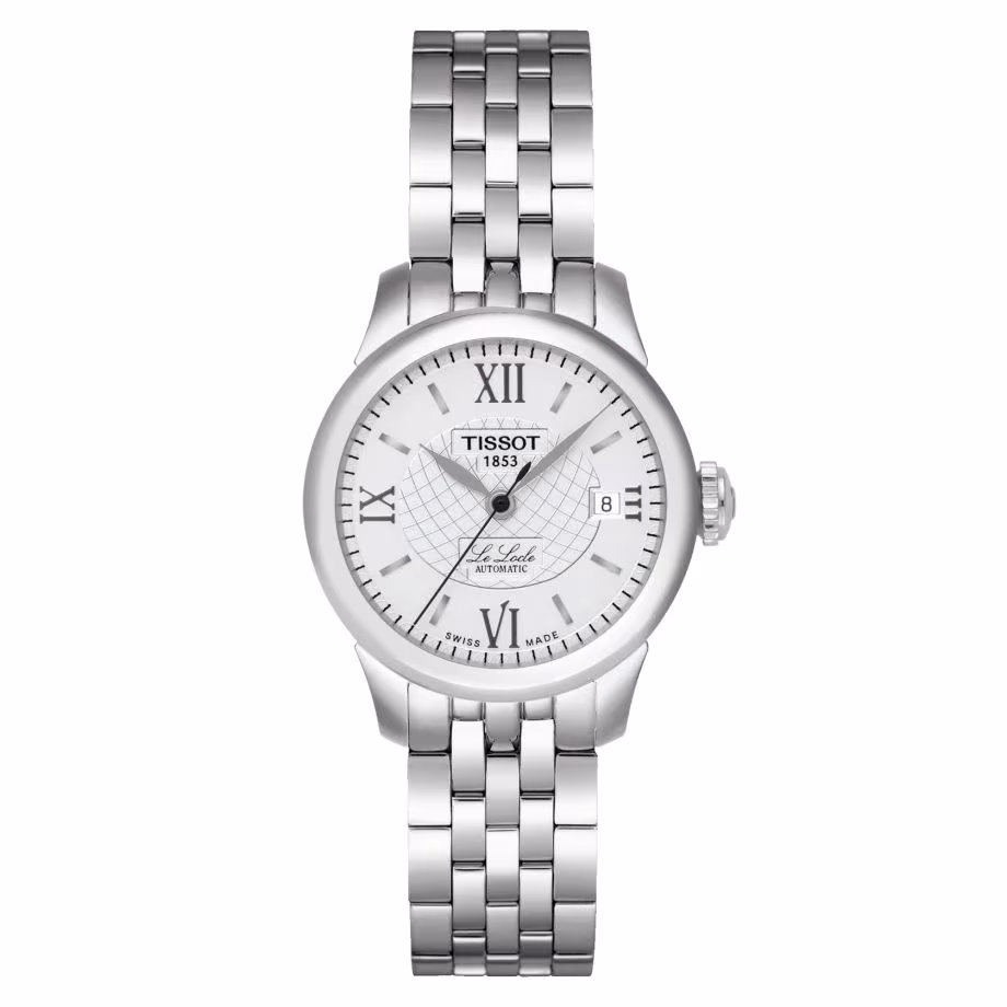 Montre Tissot Le Locle femme, cadran gris, acier 25mm