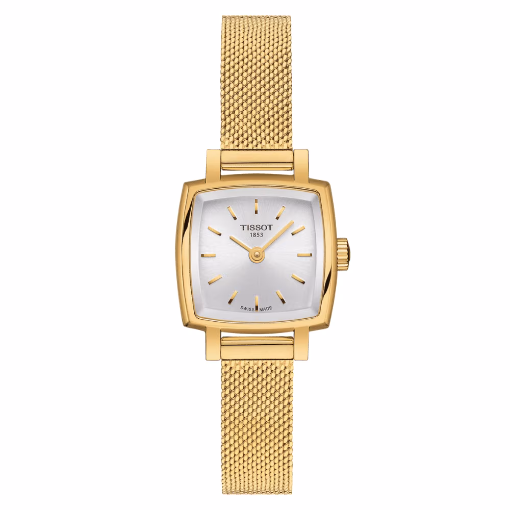 Montre femme Tissot Lovely Square dorée