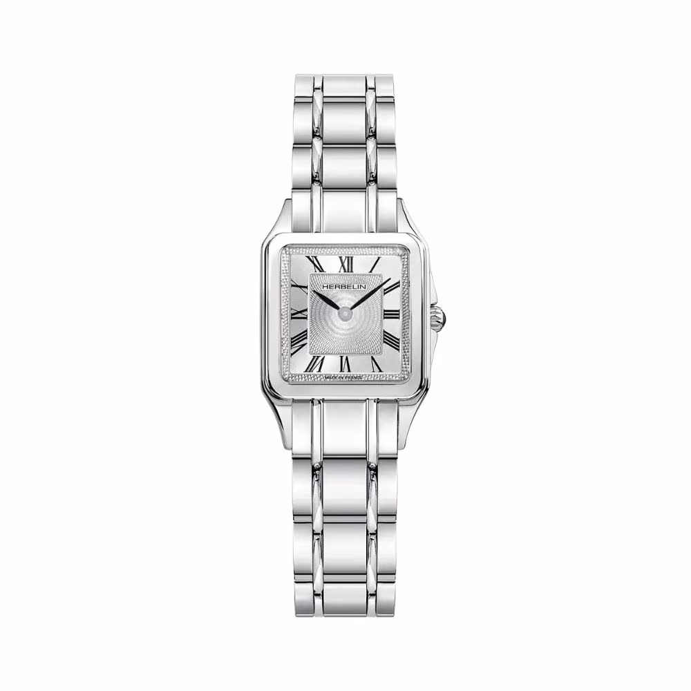 Montre Herbelin Luna en acier chiffres romains 17457B01