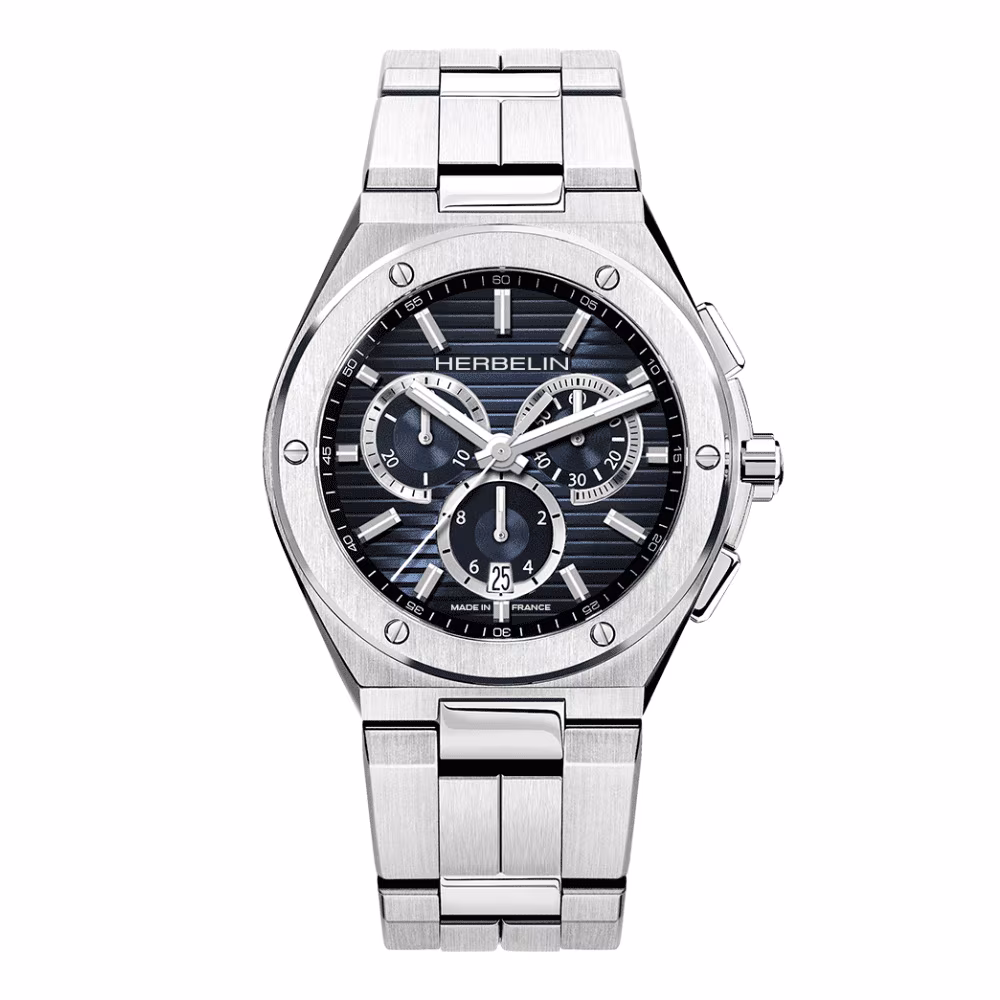 Montre Herbelin Cap Camarat Chrono Cadran Bleu