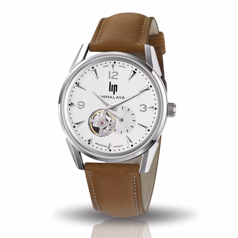 Montre Lip Himalaya Coeur Battant Bracelet Marron