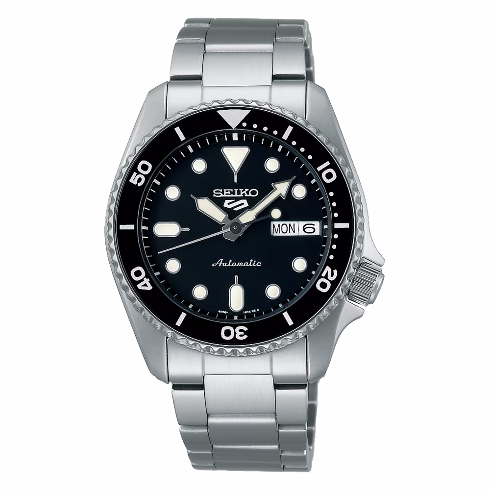 Montre Seiko 5 Sports SKX, cadran noir, acier