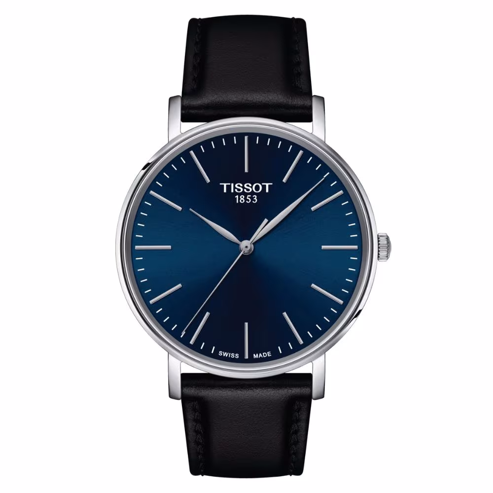 Montre Tissot Everytime homme, cadran bleu