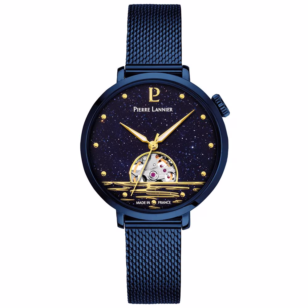 Montre femme Pierre Lannier Australe automatique bleue