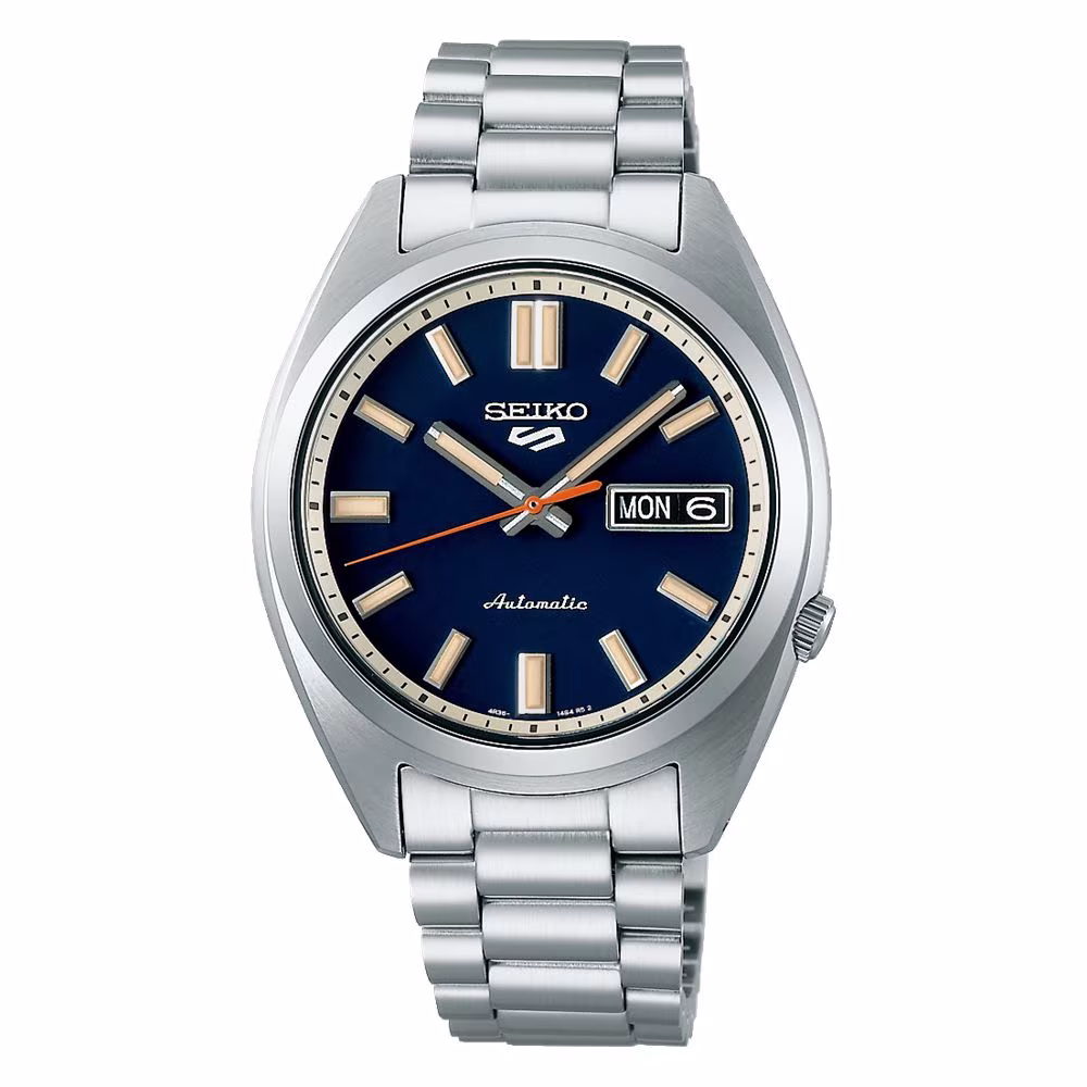 Montre homme Seiko 5 SNXS Series bleue en acier