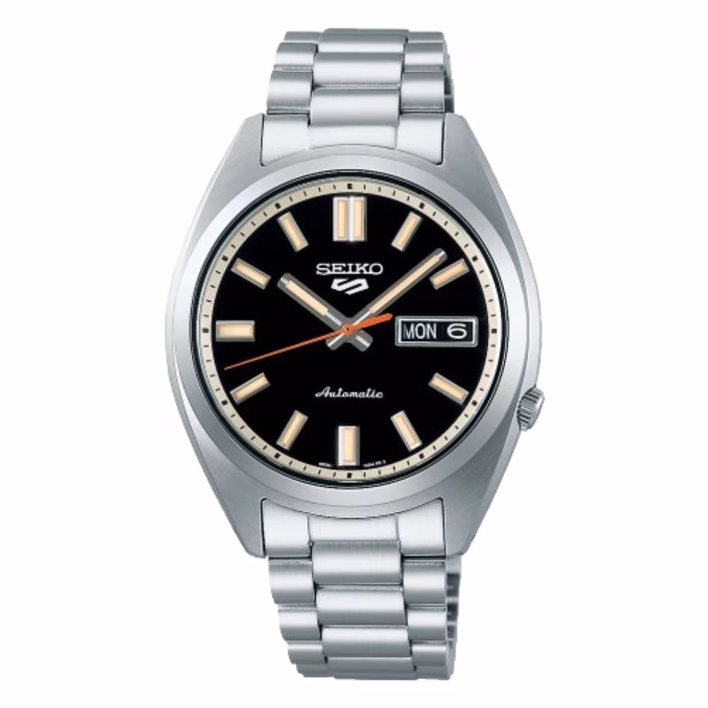 Montre Seiko 5 SNXS Series noire en acier – Image 2