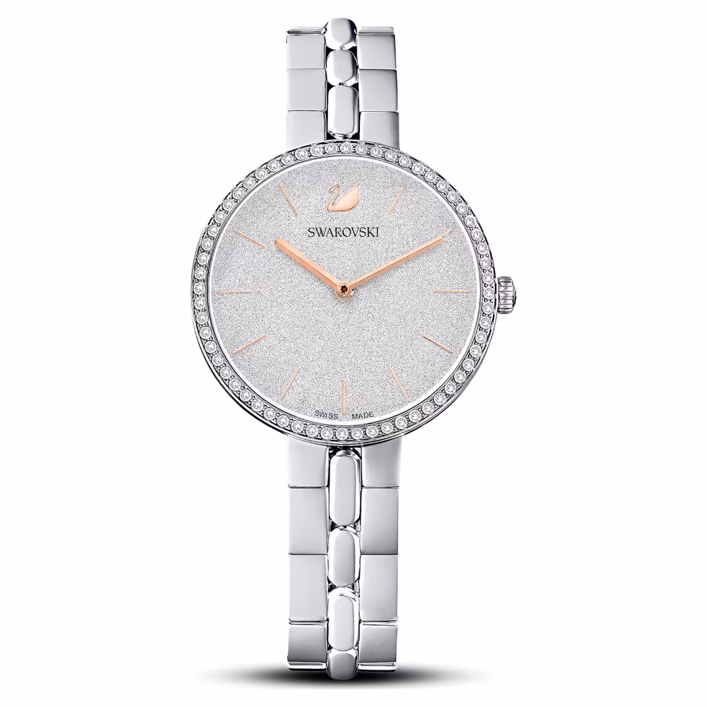 Montre femme Swarovski Cosmopolitan, acier argenté