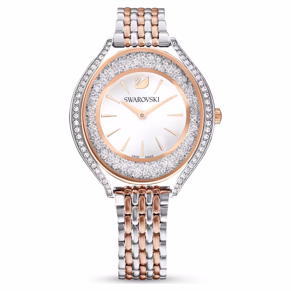 Montre Swarovski Crystalline Aura, acier bicolore