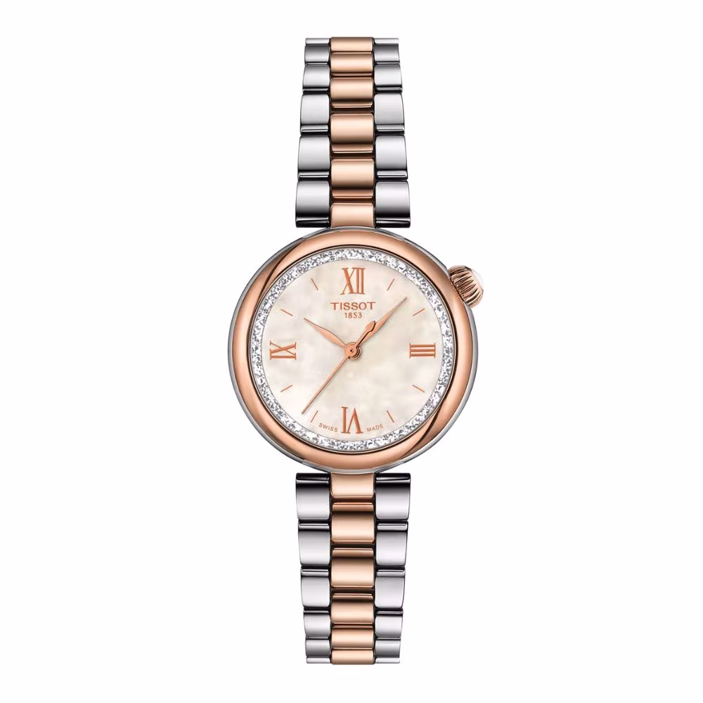 Montre Tissot Desir en acier bicolore rose pour femme