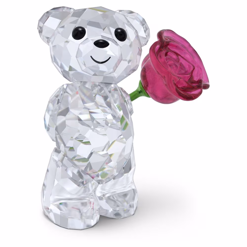 Ourson Kris Swarovski Une Rose d&rsquo;Amour