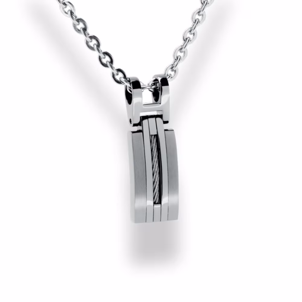 Collier Rochet Marina Acier et Câble