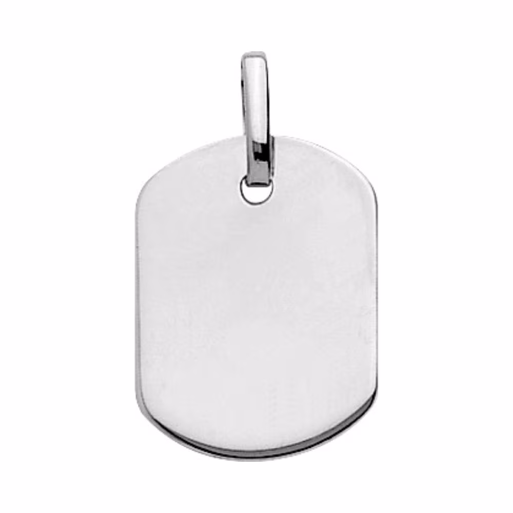 Plaque or blanc forme tonneau a graver