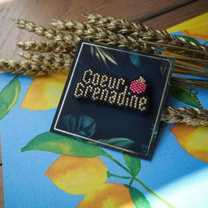 Broche Cœur Grenadine
