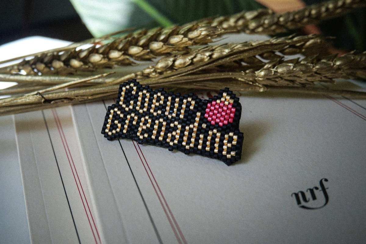 Broche Cœur Grenadine – Image 3