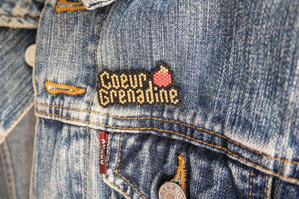 Broche Cœur Grenadine – Image 4