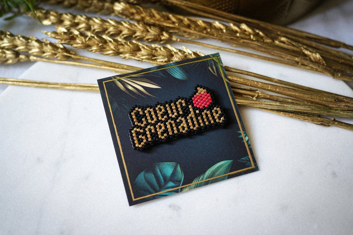 Broche Cœur Grenadine – Image 8