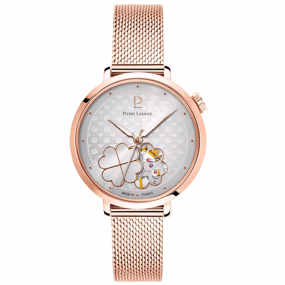 Montre automatique femme Pierre Lannier Espérance, acier rose – Image 2