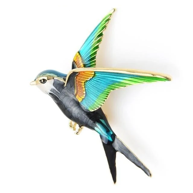Broche Oiseau Printemps Volant – Image 3
