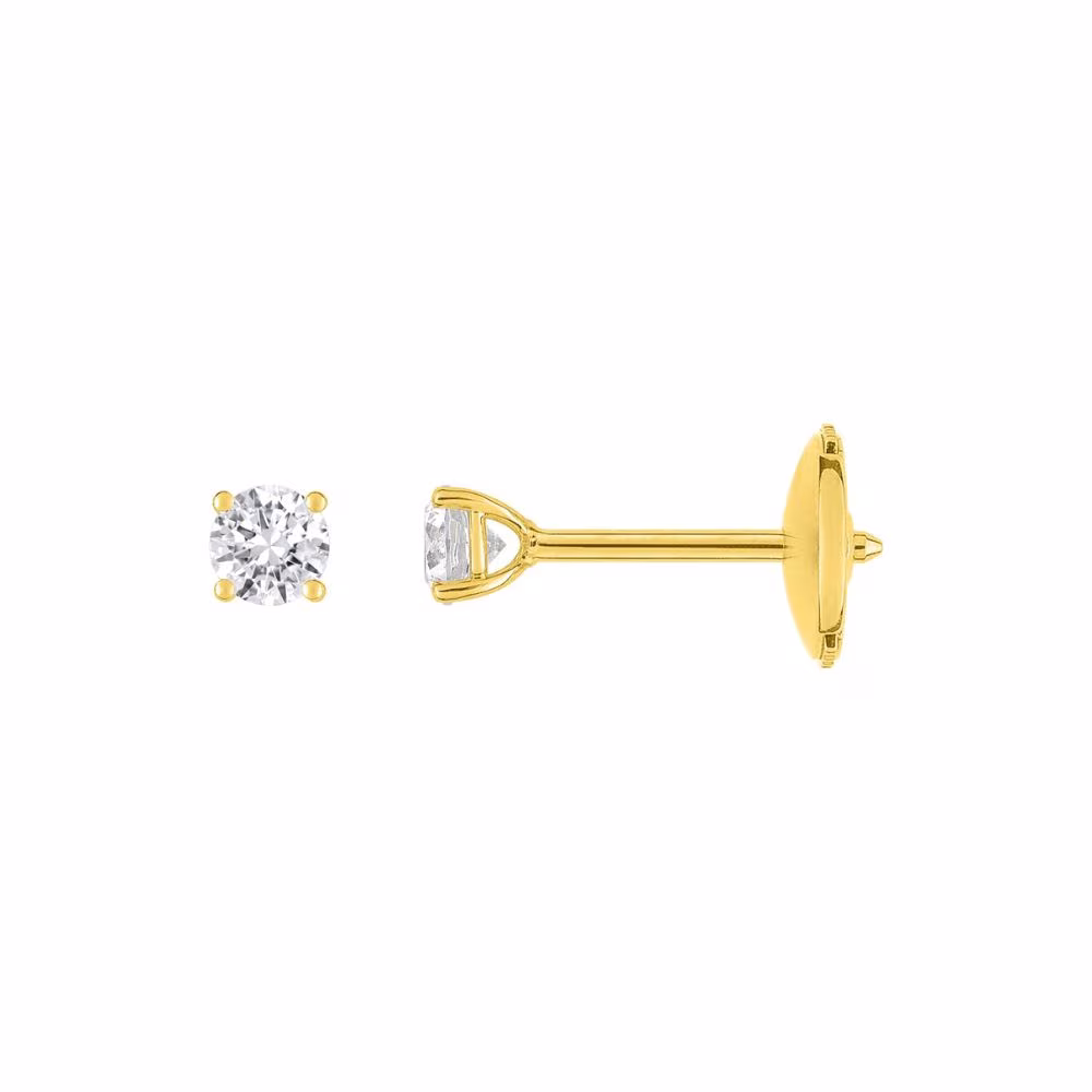 Puces diamant 0.40ct GSI, Julia