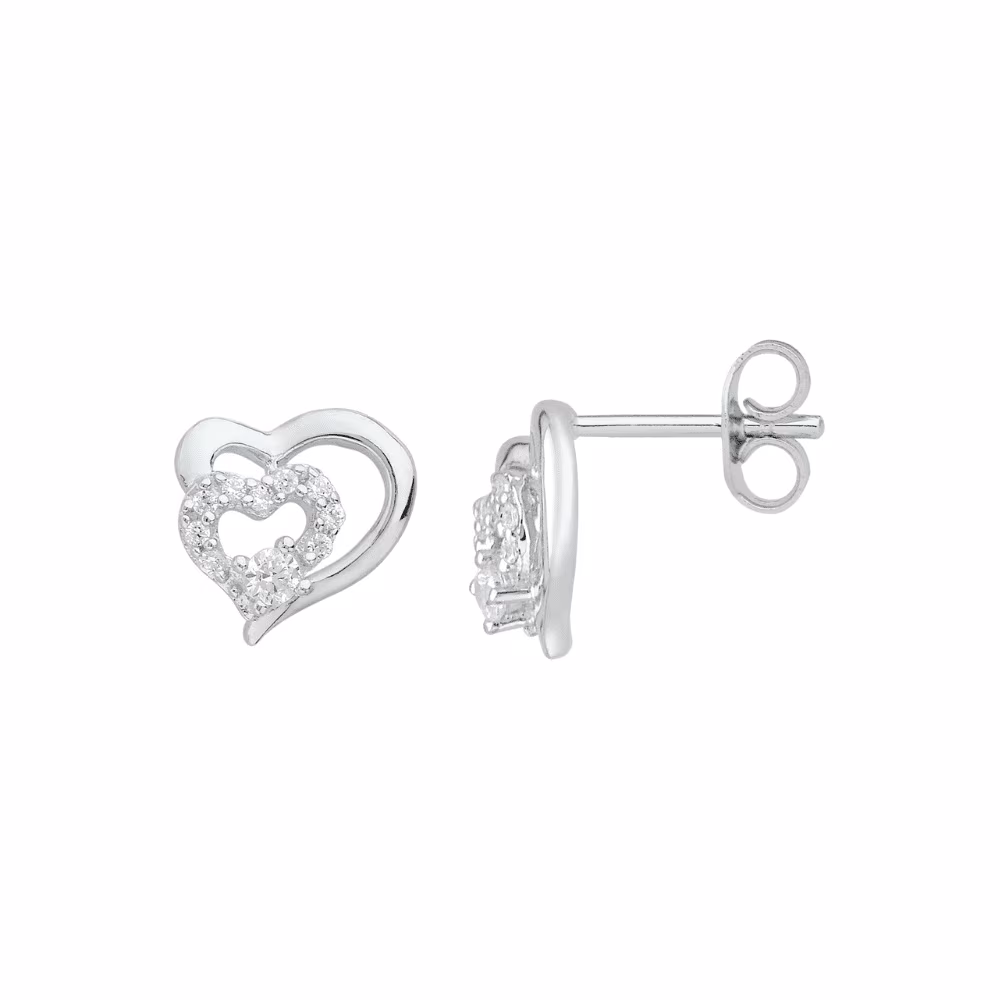 Puces d&rsquo;Oreilles Coeurs Doubles et Oxydes