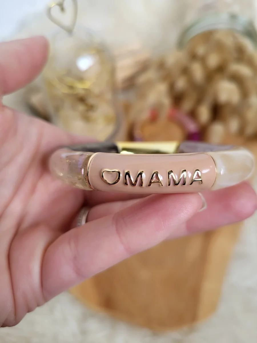 Bracelet Mama glitter léopard fait main – Cadeau original fête des mères ou naissance – Image 9