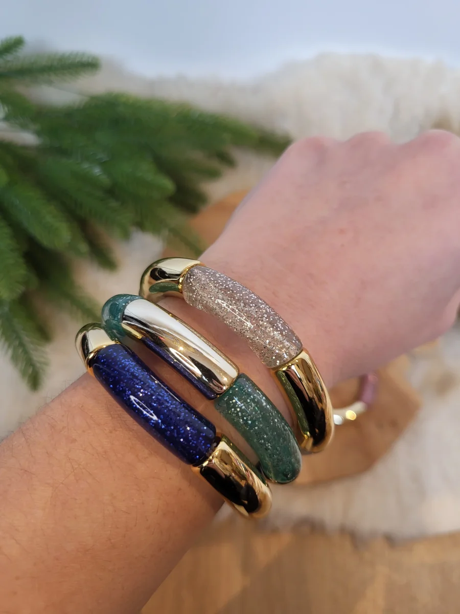 Bracelet paillettes élastique jonc – Image 5