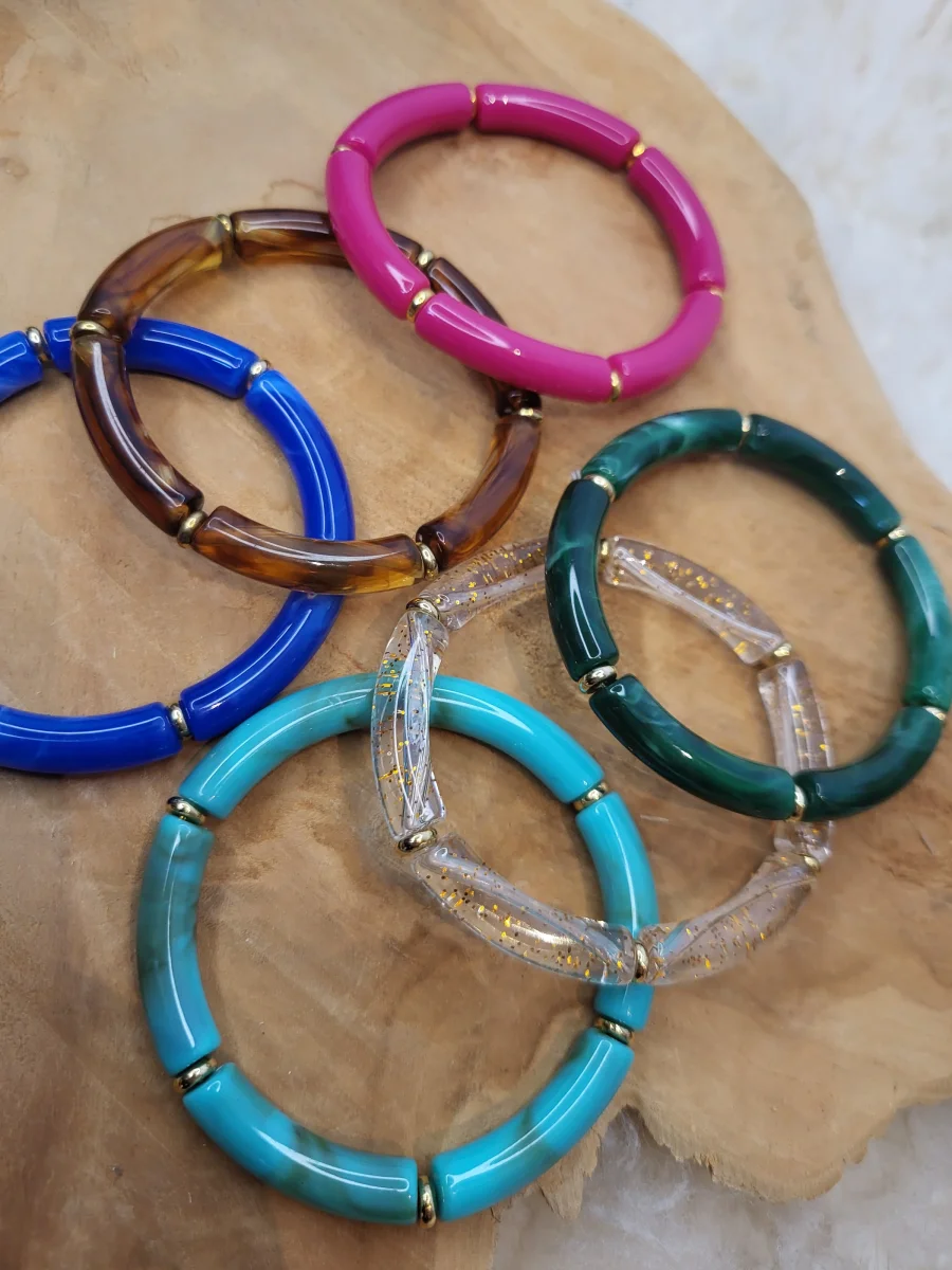 Bracelet élastique jonc uni fin – Image 6