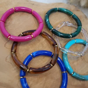 Bracelet élastique jonc uni fin