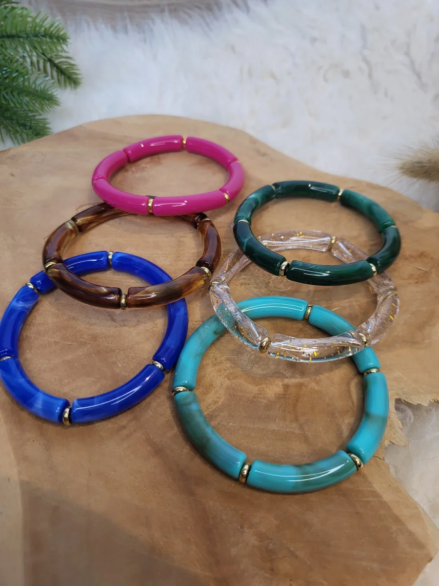 Bracelet élastique jonc uni fin – Image 8