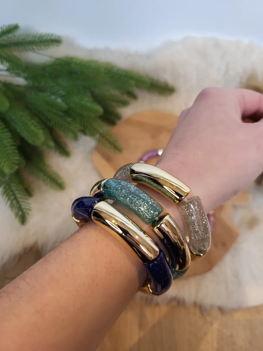 Bracelet paillettes élastique jonc – Image 9