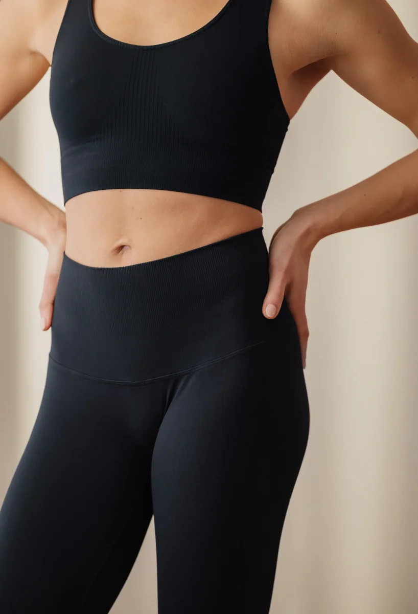 Sculpt Flow – Legging Long – Gamme SkinBloom – Noir – Image 6