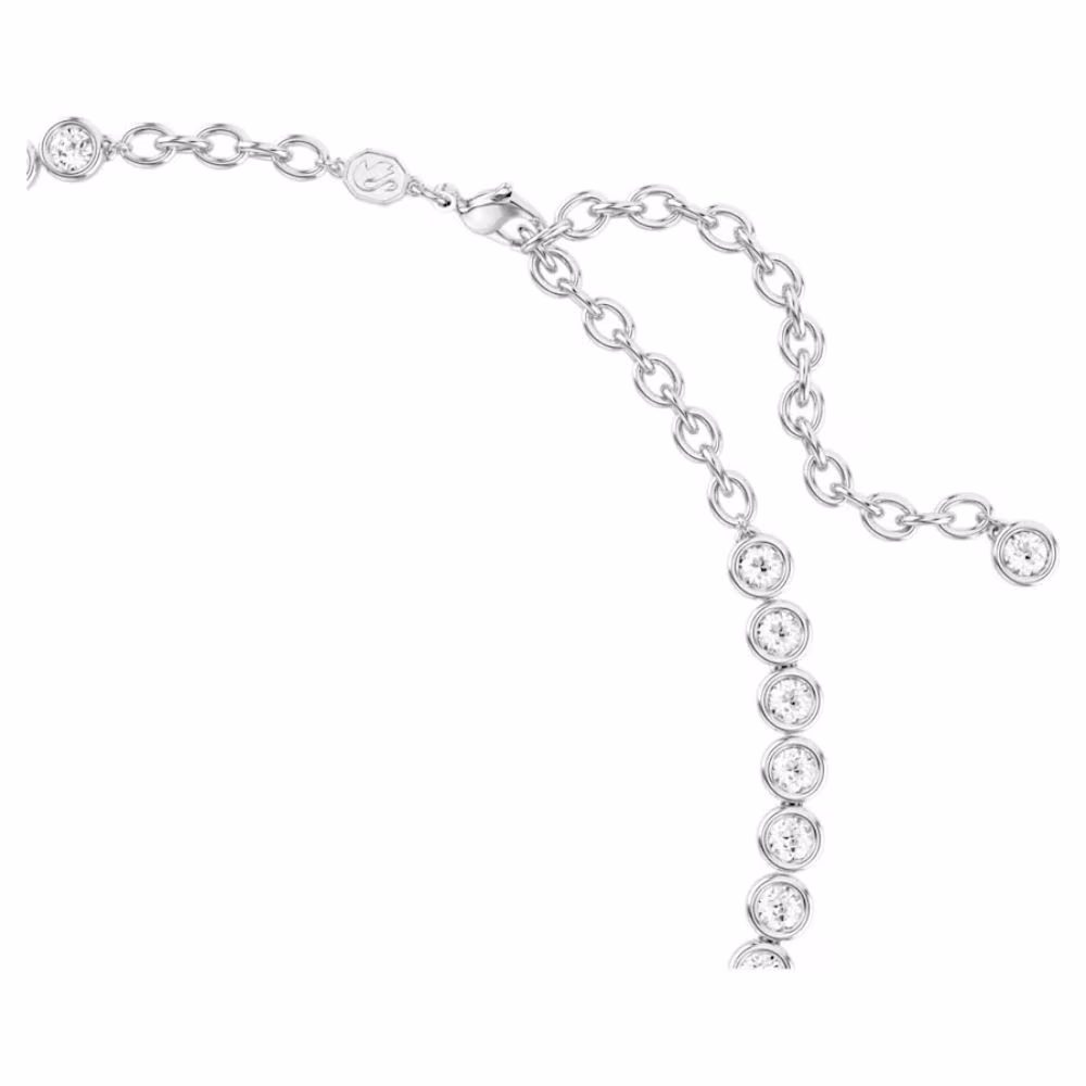 Collier Tennis Swarovski Imber, rhodié, blanc – Image 4